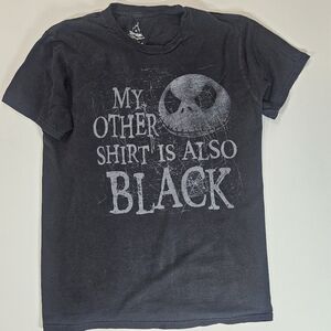 The Nightmare Before Christmas T-shirt‎ Mens Medium Black White Disney Graphic
